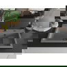 Mexen Omar vienos dalies granitinė kriauklė 800 x 480 mm, pilka, juodas sifonas - 6520801005-71-B