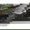 Mexen Omar granito virtuvės kriauklė 1 skyriu 800 x 480 mm, juoda/auksinė metalik, chromo sifonas - 6520801005-75