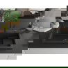 Mexen Omar granitinis virtuvės kriauklė, vieno skyriaus, 800 x 480 mm, juoda/auksinė metalika, juodas sifonas - 6520801005-75-B
