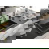 Mexen Omar granitinis virtuvės kriauklė, vieno skyriaus, 800 x 480 mm, juoda/auksinė metalika, juodas sifonas - 6520801005-75-B