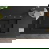 Mexen Omar granitinis virtuvės kriauklė 1 skyrelio 800 x 480 mm, juoda, juodas sifonas - 6520801005-77-B