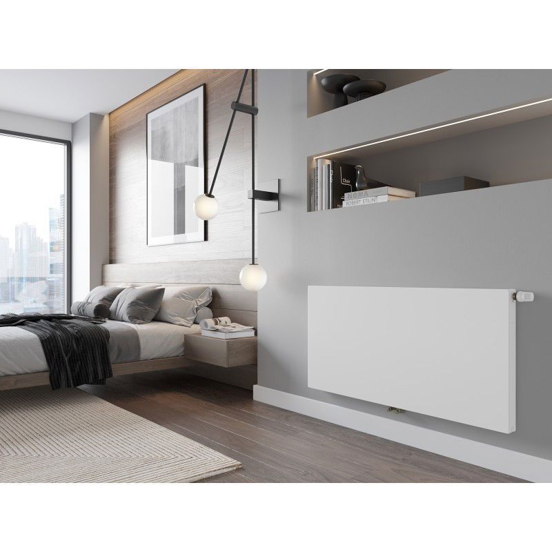 Mexen Flat CCF11 plokščias radiatorius 500 x 400 mm, apatinis centrinis prijungimas, 273 W, baltas - W6C11F-050-040-00