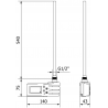 Mexen FA-J1229 elektrinis kaitintuvas 600 W, baltas - W959-0600-20