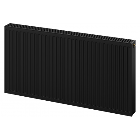 Mexen CV22 plokštelinis radiatorius 600 x 1400 mm, apačioje prijungtas, 2314 W, juodas - W622-060-140-70