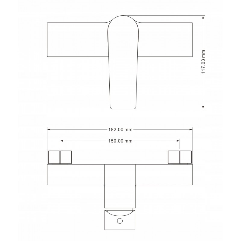 Mexen Erik išorinis dušo komplektas su lietaus dušu ir Lynx dušo maišytuvu, juodas - 745940205-70