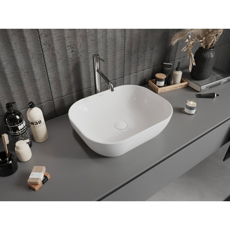 Mexen Rosa antstalinis praustuvas 50 x 40 cm, baltas - 21095000