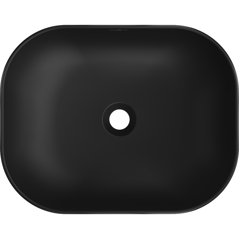 Mexen Rosa praustuvas ant stalviršio, 50 x 40 cm, juodas matinis - 21095085