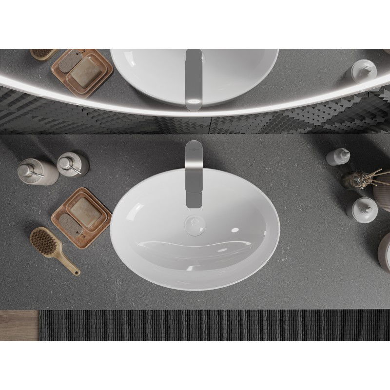 Mexen Cornelia stalviršio kriauklė 50 x 37 cm, balta - 21885000