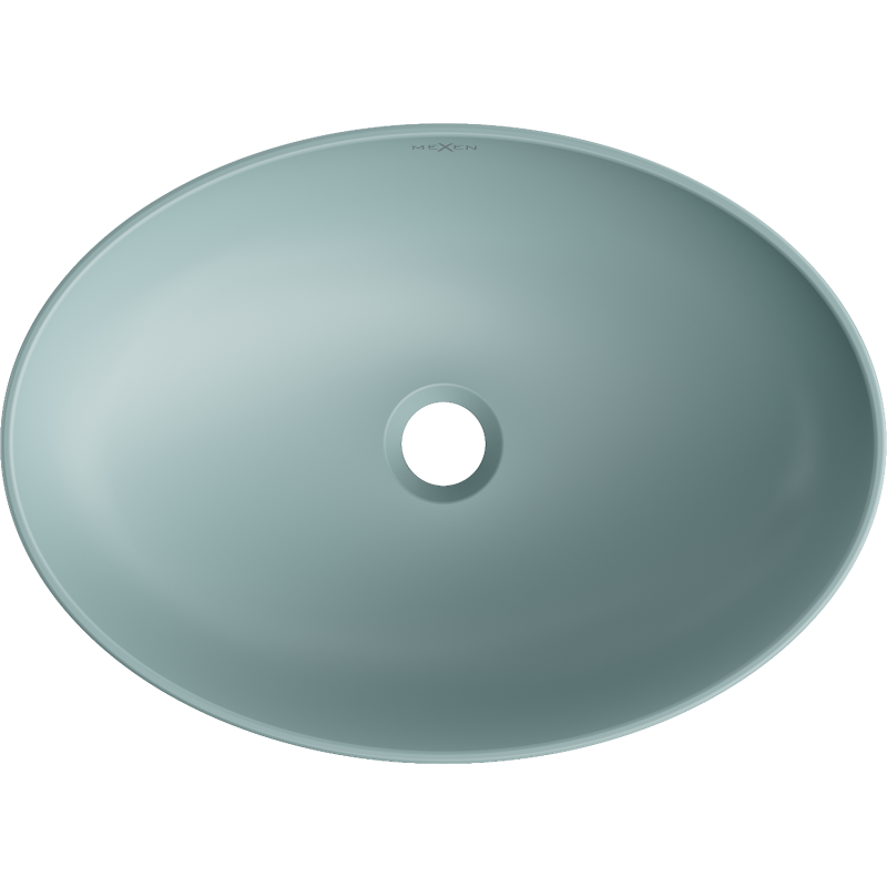 Mexen Cornelia stalviršinis praustuvas 50 x 37 cm, šviesiai žalia matinė - 21885048