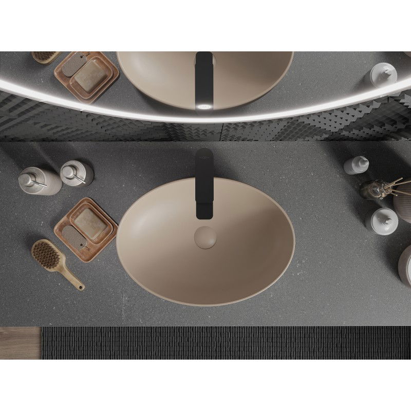 Mexen Cornelia antstalinis praustuvas 50 x 37 cm, kapučino matinis - 21885064