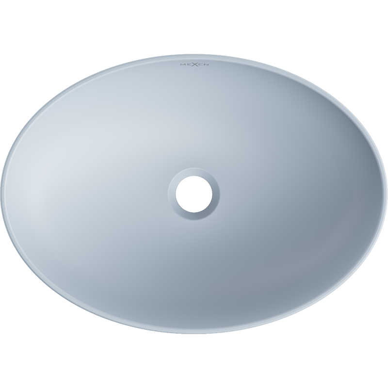 Mexen Cornelia stalviršinis praustuvas 50 x 37 cm, pilkai mėlynas matinis - 21885069