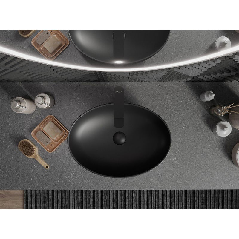 Mexen Cornelia stalviršio praustuvas 50 x 37 cm, juodas matinis - 21885085