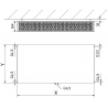 Mexen Flat CCF33 plokštuminis radiatorius 400 x 400 mm, prisijungimas apatinis centrinis, 633 W, balta - W6C33F-040-040-00