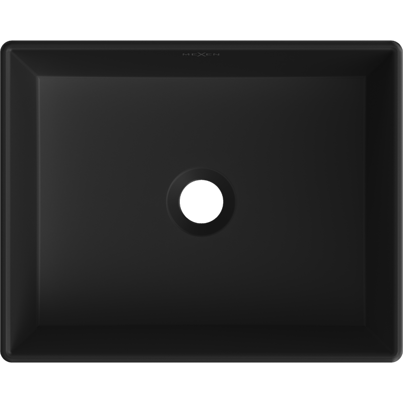 Mexen Goya ant stalviršiaus montuojamas praustuvas 40 x 32 cm, juodas matinis - 22184085