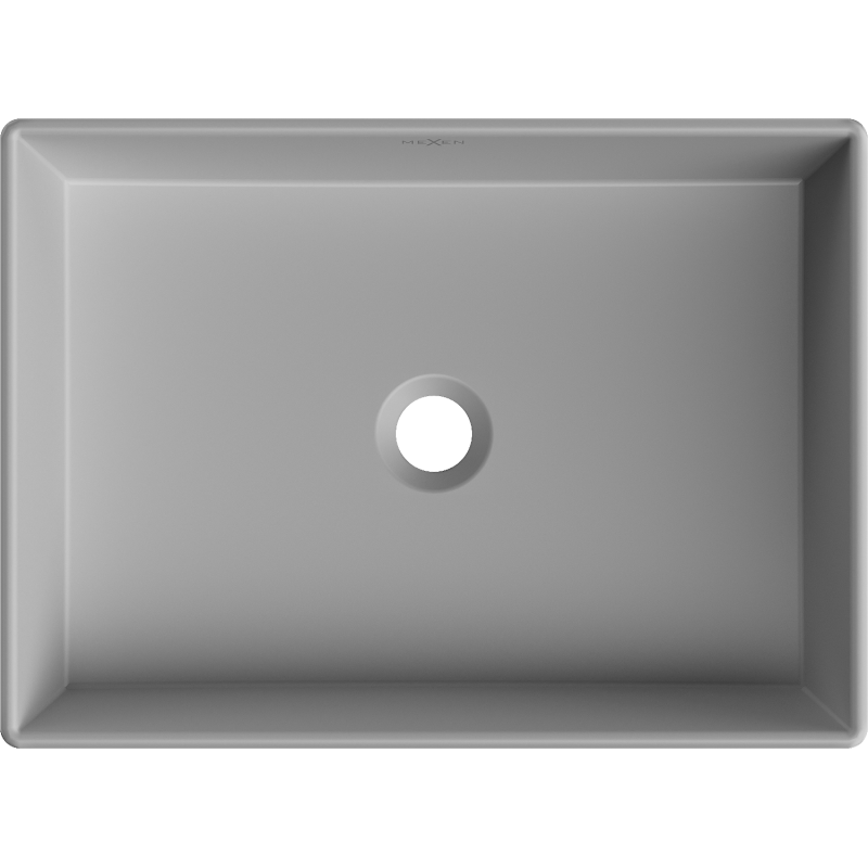 Mexen Goya stalviršio praustuvas 51 x 37 cm, šviesiai pilka matinė - 22185061