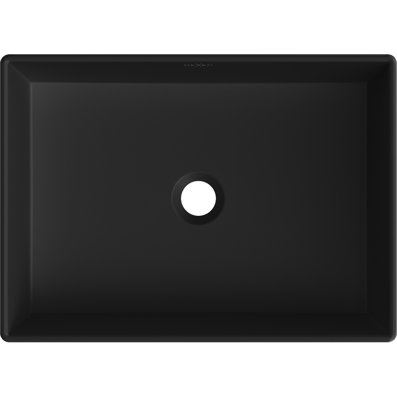 Mexen Goya praustuvo ant stalviršio 60 x 37 cm, juodas matinis- 22186085