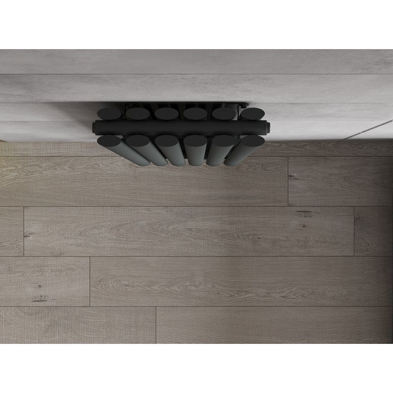 Mexen Dallas dekoratyvinis radiatorius 1600 x 360 mm, 1039 W, antracitas - W214-1600-360-00-66