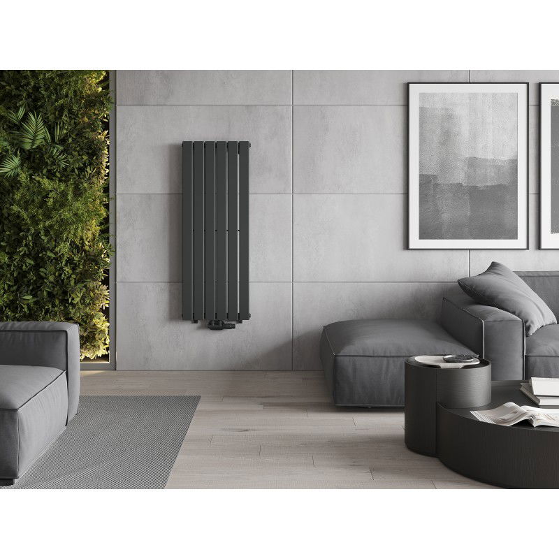 Mexen Boston dekoratyvinis radiatorius 1200 x 452 mm, 611 W, antracitas - W213-1200-452-00-66