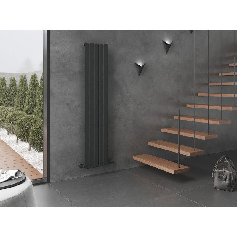 Mexen Boston dekoratyvinis radiatorius 1800 x 376 mm, 740 W, antracitinis - W213-1800-376-01-66