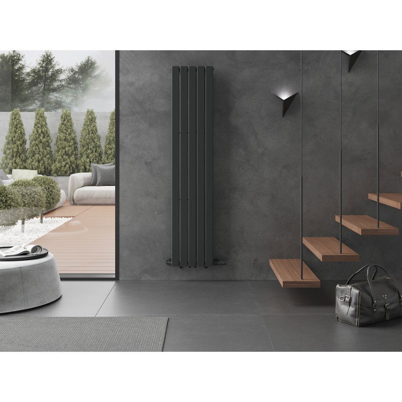 Mexen Boston dekoratyvinis radiatorius 1800 x 376 mm, 740 W, antracitinis - W213-1800-376-01-66