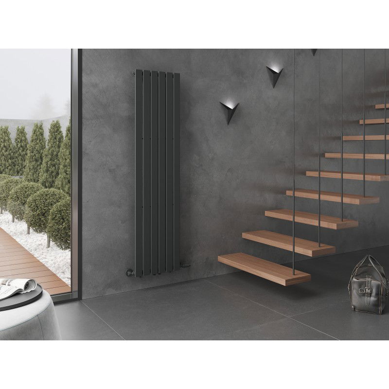 Mexen Boston dekoratyvinis radiatorius 1800 x 452 mm, 888 W, antracitas - W213-1800-452-00-66