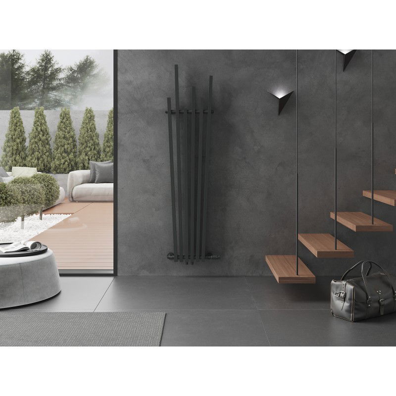 Mexen Omaha dekoratyvinis radiatorius 1800 x 420 mm, 655 W, antracitas - W208-1800-420-00-66