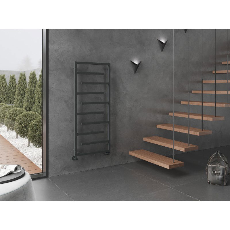 Mexen Orlando dekoratyvinis radiatorius 1380 x 600 mm, 445 W, antracitas - W207-1380-600-00-66