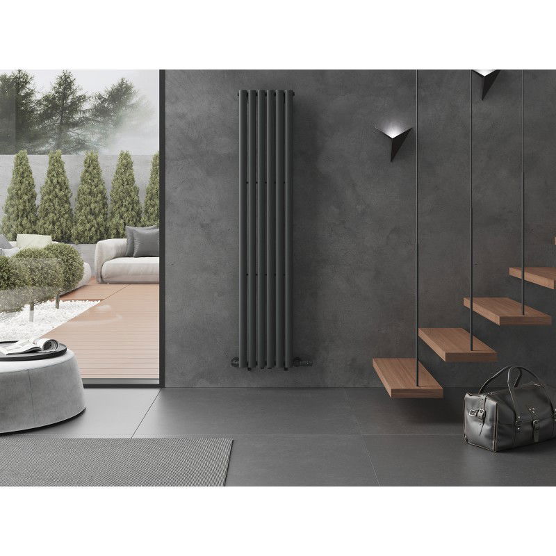Mexen Oregon dekoratyvinis radiatorius 1800 x 360 mm, 604 W, antracitas - W202-1800-350-00-66