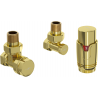 Mexen G00 termostatinis kampinis komplektas, auksinis - W901-900-50