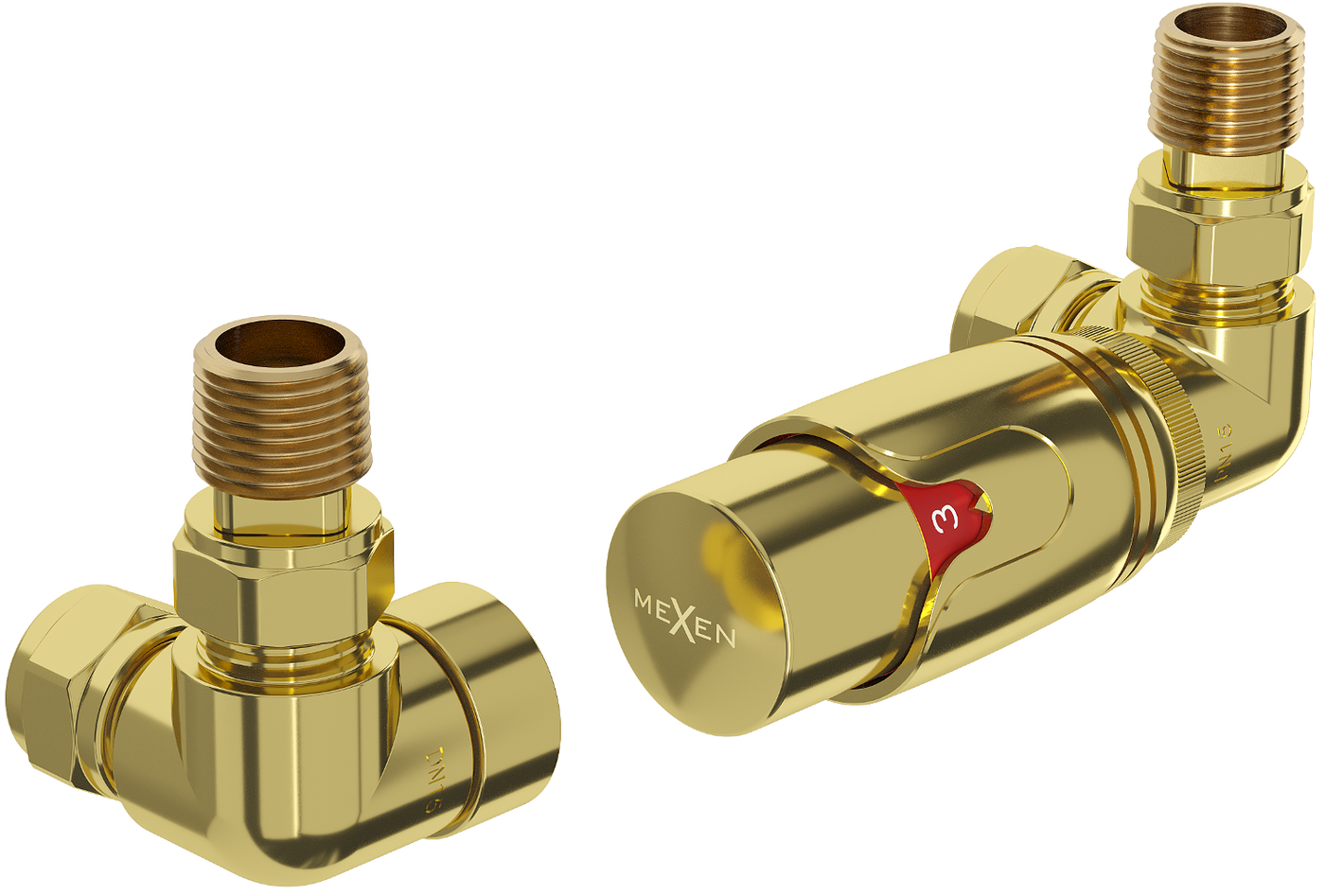 Mexen G00 ašinė termostatinė sistema, auksinė - W903-900-50