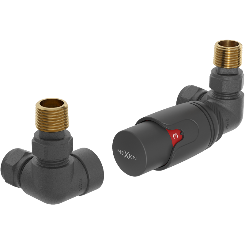 Mexen G00 termostatinis rinkinys, ašinis, antracitas - W903-900-66