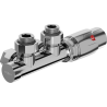 Mexen G00 termostatinis kampinis rinkinys, Duplex, DN50, chromas - W907-900-01