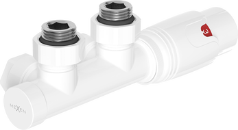 Mexen G00 termostatinis kampinis rinkinys, Duplex, DN50, baltas - W907-900-20