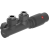 Mexen G00 kampinis termostatinis rinkinys, Duplex, DN50, antracitas - W907-900-66