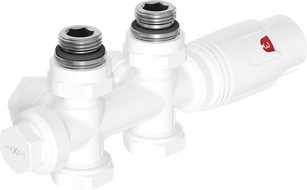 Mexen G00 termostatinis rinkinys kampinis/tiesus, Duplex, DN50, baltas - W908-900-20
