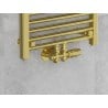 Mexen G00 termostatinis rinkinys kampinis/tiesus, Duplex, DN50, auksinis - W908-900-50