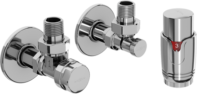 Mexen G00 termostatinis kampinis komplektas su dangteliu R, chromas - W901-900-904-01