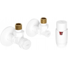 Mexen G00 termostatinis kampinis komplektas su maskavimo elementu R, baltas - W901-900-904-20