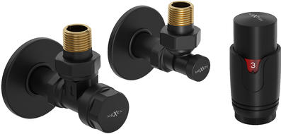 Mexen G00 kampasinis termostatinis rinkinys su R dangteliu, juodas - W901-900-904-70