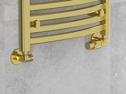 Mexen G00 ašinė termostatinė komplektas su dangteliu R, auksinė - W903-900-904-50