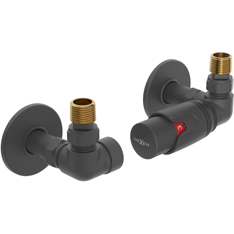 Mexen G00 ašinis termostatinis komplektas su R danga, antracitas - W903-900-904-66
