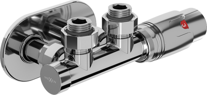 Mexen G00 kampinis termostatinis komplektas su apdaila R, Duplex, DN50, chromas - W907-900-905-01
