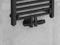 Mexen G00 termostatinio kampo ar tiesios jungties rinkinys su dangteliu, Duplex, DN50, juodas - W908-900-905-70