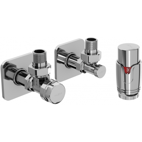 Mexen G00 termostatinis kampinis rinkinyssu danga S, chromas - W901-900-909-01