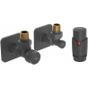 Mexen G00 kampinis termostatinis rinkinys su S dangteliu, antracitas - W901-900-909-66