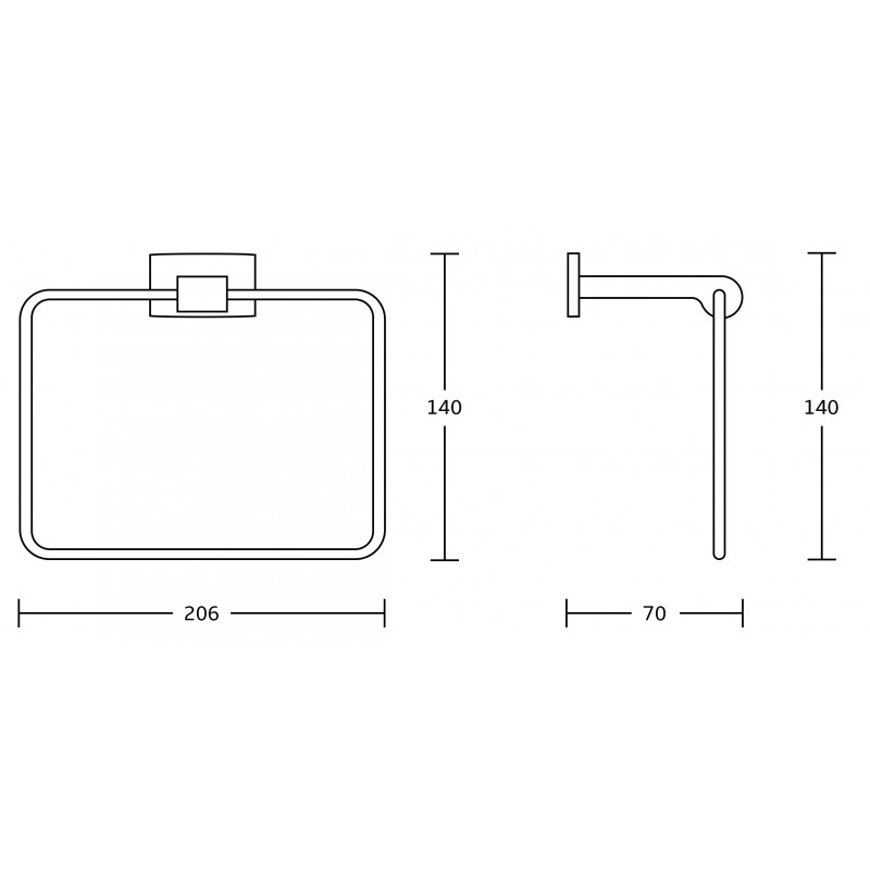 Mexen Zoja rankšluosčių laikiklis, auksinis - 7019132-50