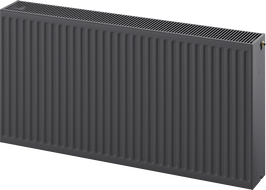 Mexen CC33 plokščias radiatoriaus 900 x 700 mm, apatinis centrinis prijungimas, 2227 W, antracitas - W6C33-090-070-66