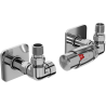 Mexen G00 termostatinis rinkinys su S formos danga, chromas - W903-900-909-01