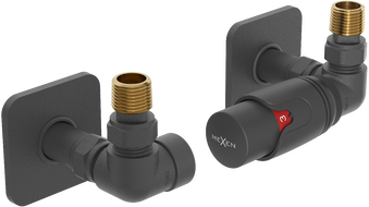 Mexen G00 ašinė termostatinė sistema su S dangteliu, antracitas - W903-900-909-66