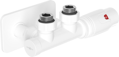 Mexen G00 termostatinis kampinis rinkinys su S kauke, Duplex, DN50, baltas - W907-900-910-20